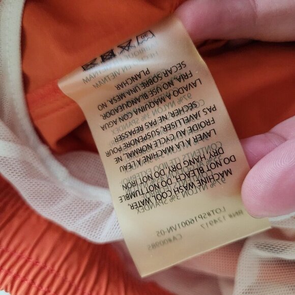 Onia Swim Board Trunks Shorts Men's XL Mesh Lined 7" Orange Beach - Picture 8 of 13